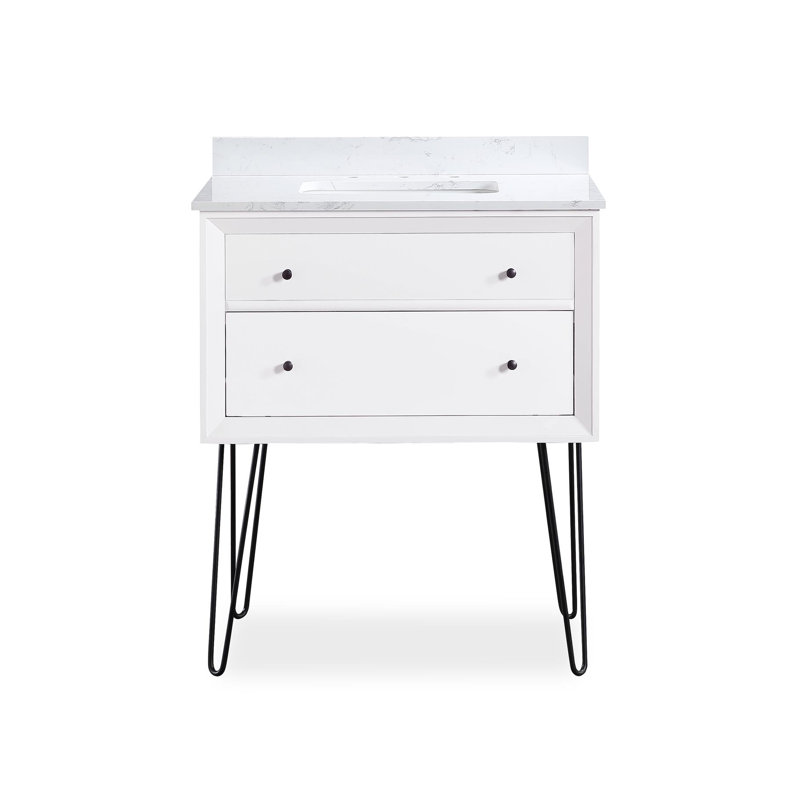 Dorel Living Tribecca 30'' Single Bathroom Vanity with Granite Top